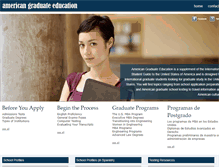 Tablet Screenshot of americangraduateeducation.com
